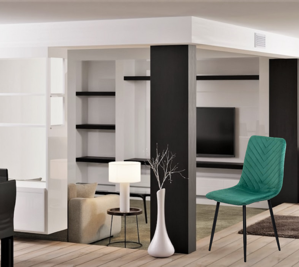 SCAUN LIVING DIN CATIFEA CU PICIOARE NEGRE BUC 208 - EScaune