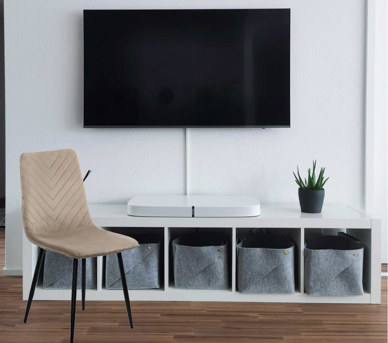 SCAUN LIVING DIN CATIFEA CU PICIOARE NEGRE BUC 208 - EScaune