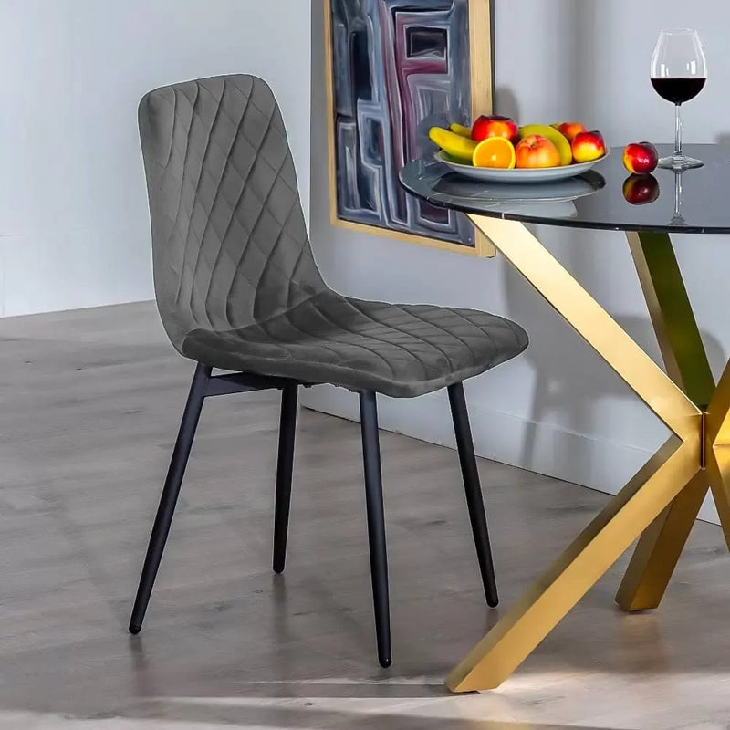 SCAUN LIVING DIN CATIFEA CU PICIOARE NEGRE BUC 209 - EScaune