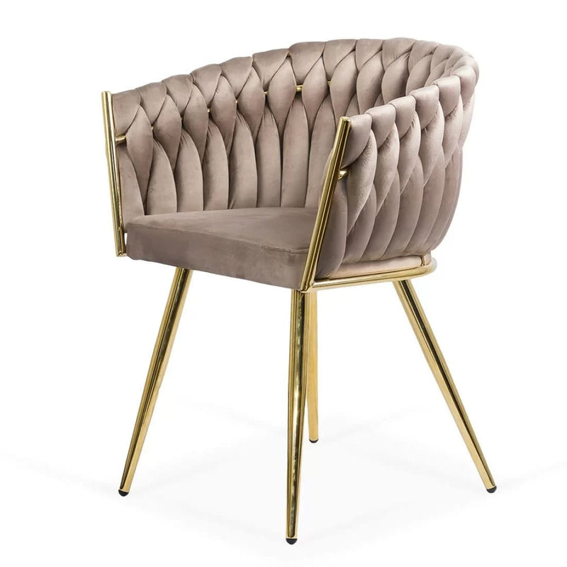 SCAUN MODERN DIN CATIFEA SI CADRUL AURIU BUC 261 - EScaune