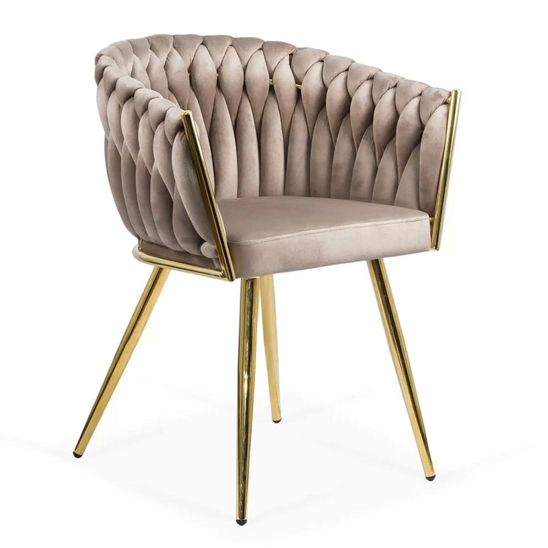 SCAUN MODERN DIN CATIFEA SI CADRUL AURIU BUC 261 - EScaune