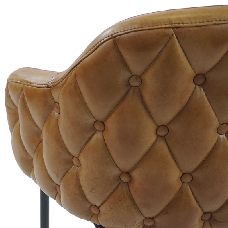 SCAUN DE BAR DIN PIELE DE BIVOL DELIO 65 - EScaune