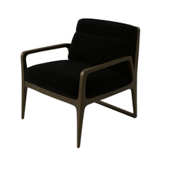 Fotoliu catifea NEAGRA| model DARI A