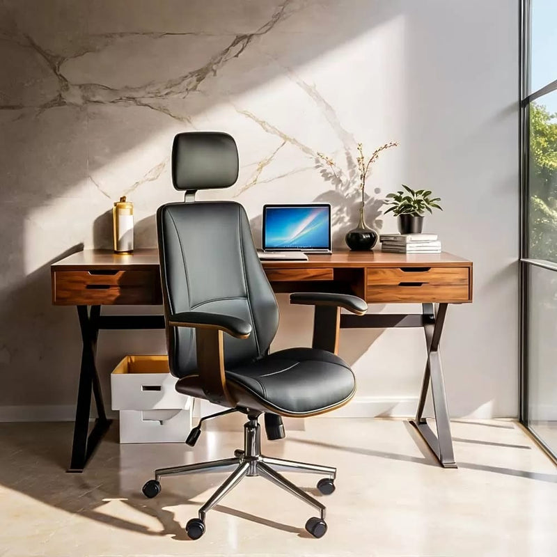 SCAUN DIRECTORIAL DIN PIELE ECOLOGICA OFF 1606 - EScaune