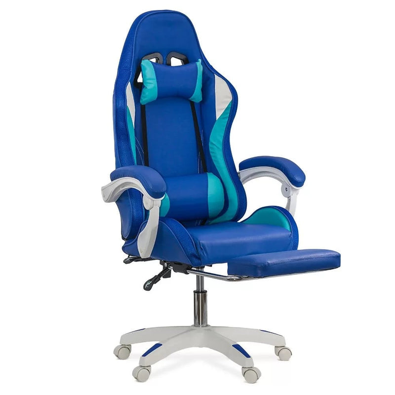 SCAUN GAMING DE BIROU PENTRU BAIETI CU LUMINI RGB SI SUPORT PICIOARE OFF 298 - EScaune