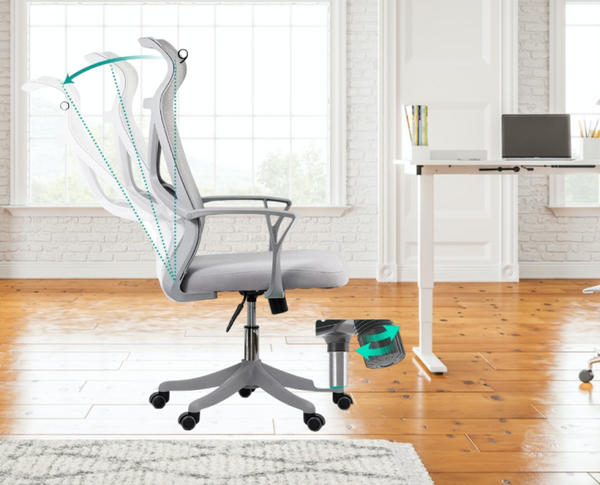 SCAUN ERGONOMIC DE BIROU DIN MESH REGLABIL PE INALTIME OFF 431 - EScaune