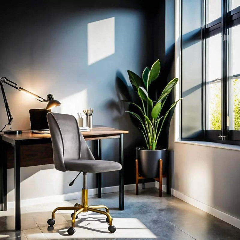 SCAUN DE BIROU ELEGANT DIN CATIFEA OFF 642 - EScaune