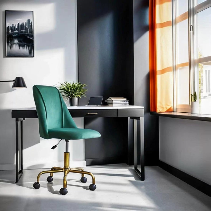 SCAUN DE BIROU ELEGANT DIN CATIFEA OFF 642 - EScaune