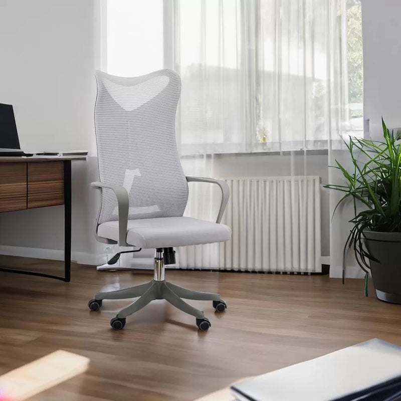 SCAUN DE BIROU ERGONOMIC CU SUPORT LOMBAR SI SPATAR INALT OFF 634 - EScaune