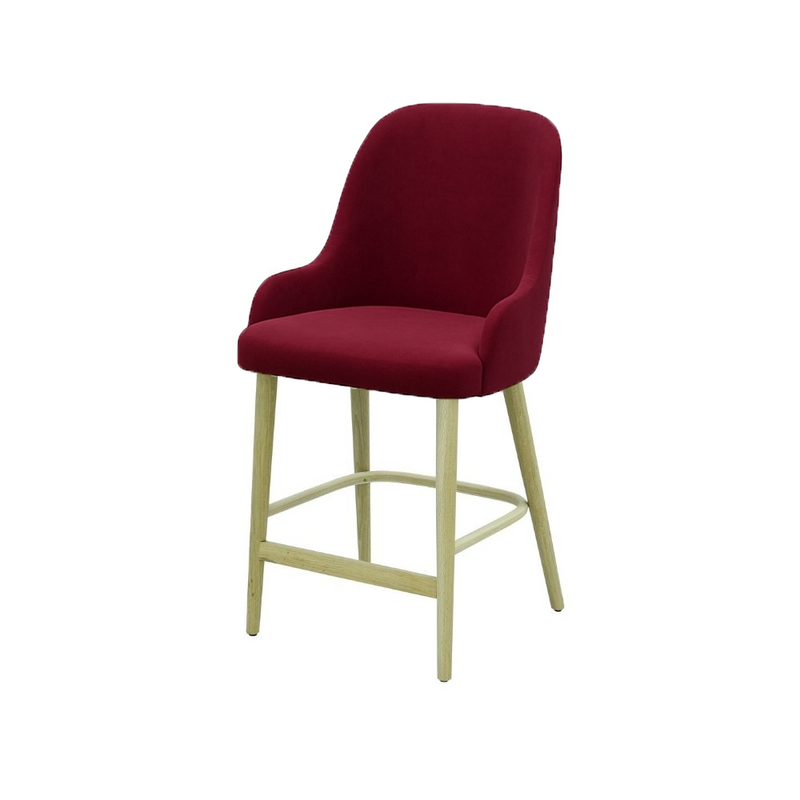 Scaun bar catifea BEJ | model ROCCO