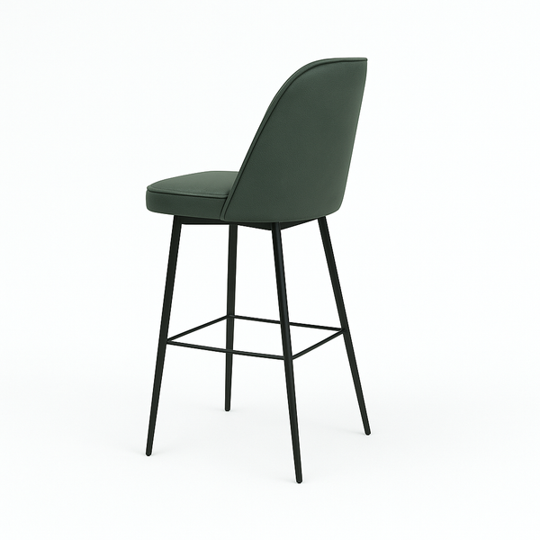 Scaun bar piele naturala VERDE | model FOX