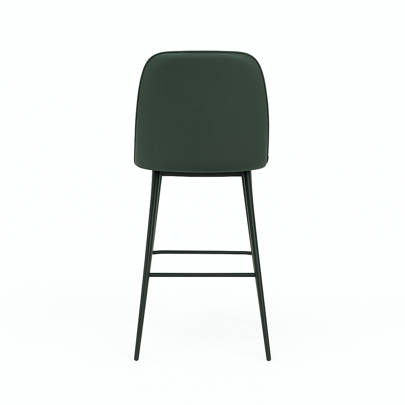 Scaun bar piele naturala VERDE | model FOX