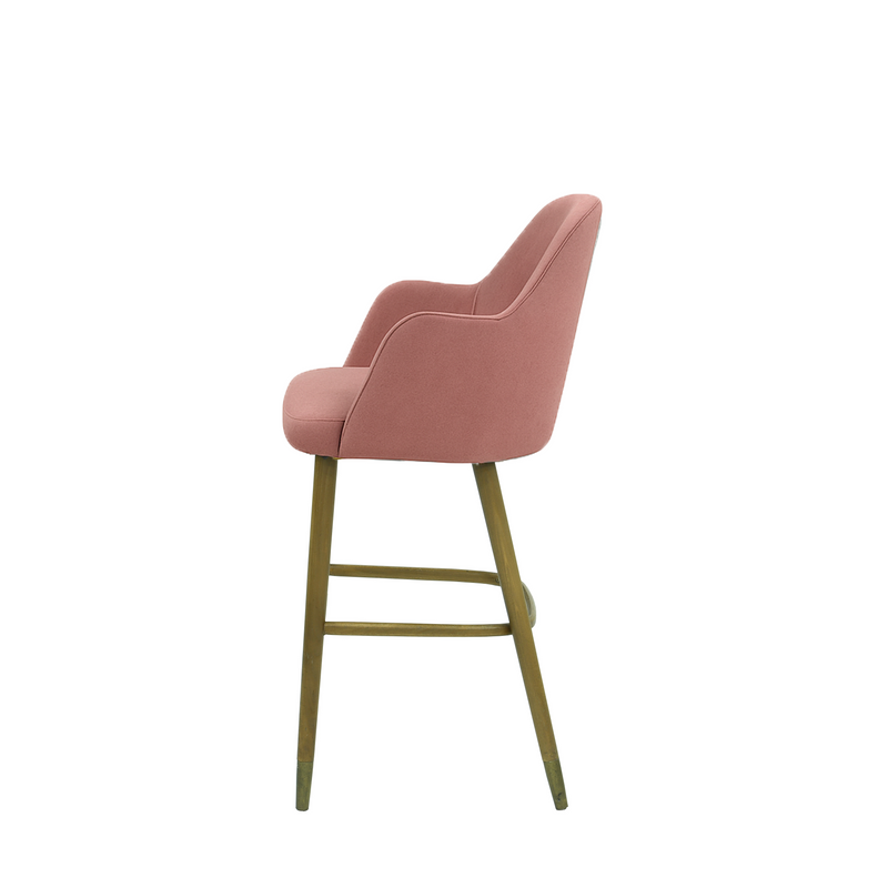 Scaun bar catifea BEJ | model PINO