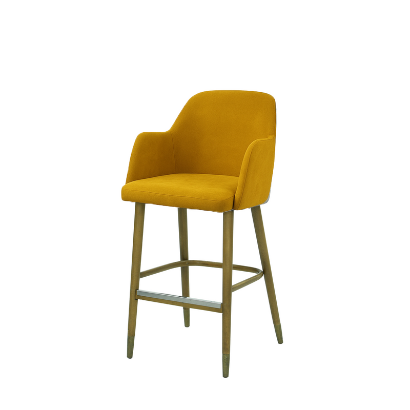 Scaun bar catifea TURCOAZ | model PINO