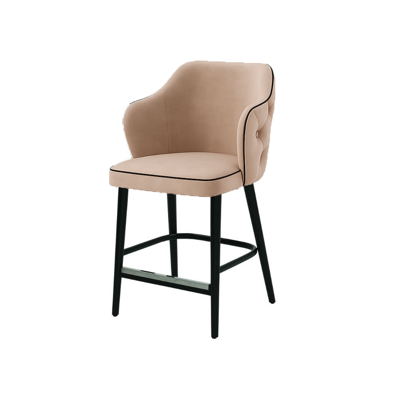 Scaun bar catifea BEJ | model ZOE