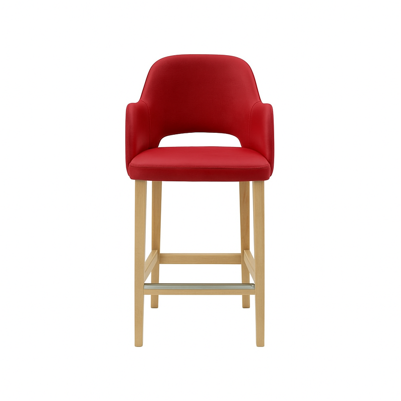 Scaun bar piele GALBENA | model APRIL