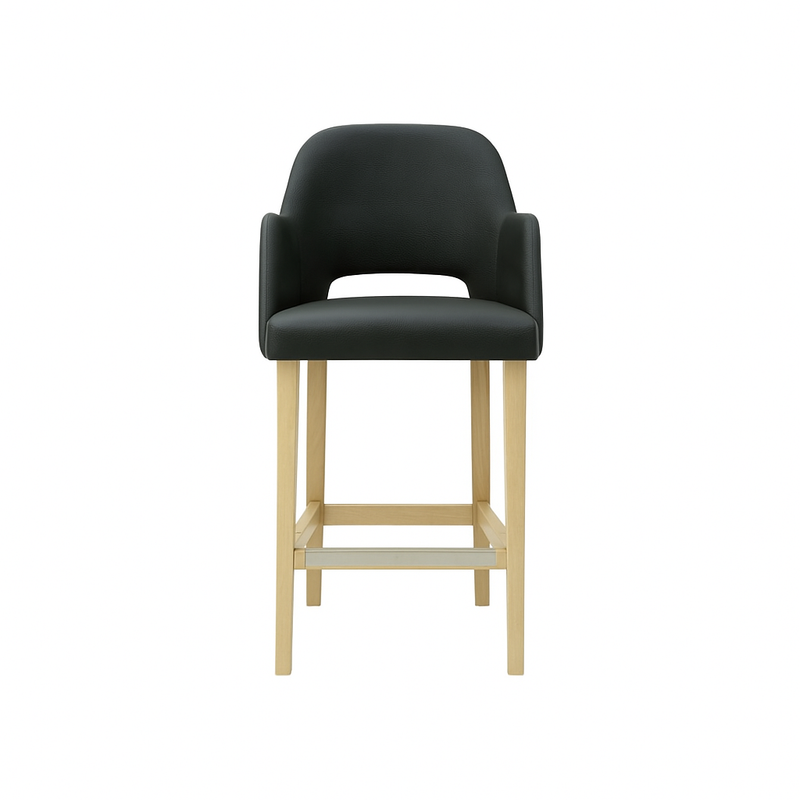 Scaun bar piele GALBENA | model APRIL