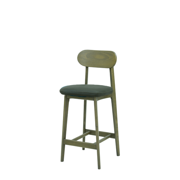Scaun bar piele VERDE | model CLEO