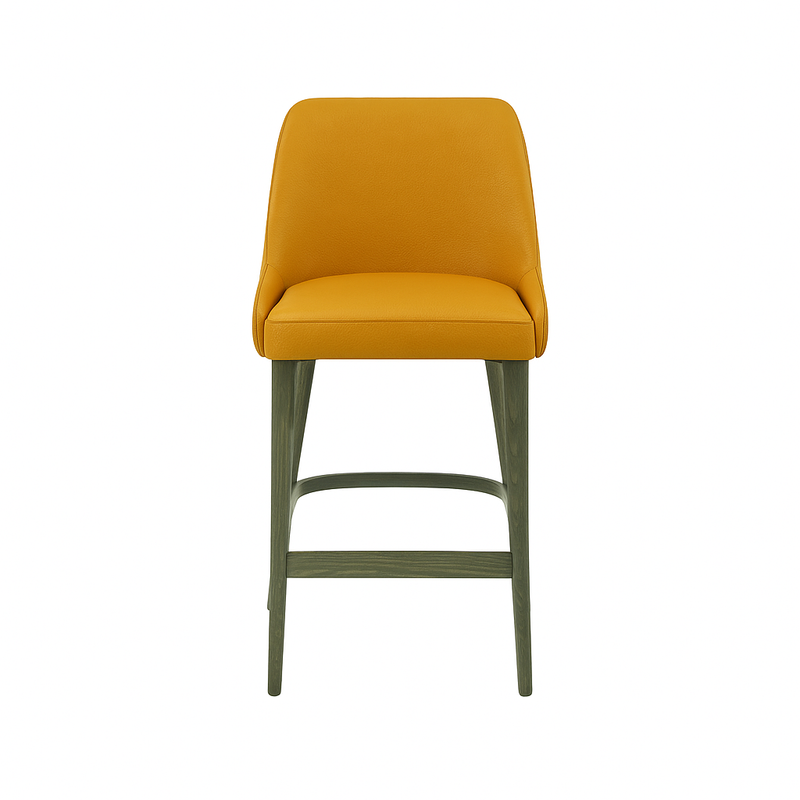 Scaun bar piele GALBENA | model GINA