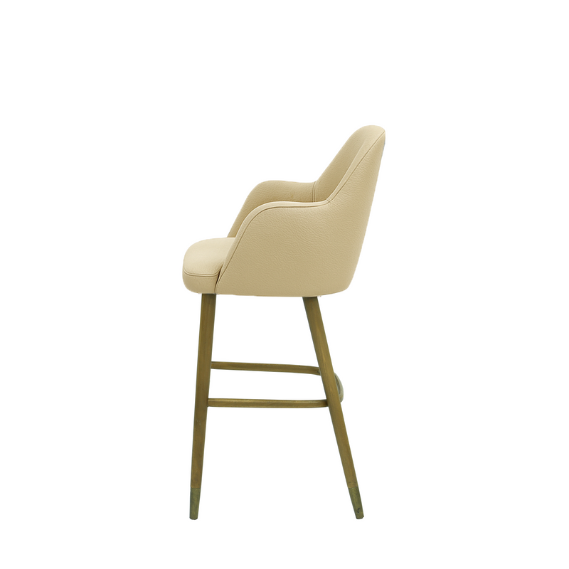 Scaun bar piele GALBENA | model PINO