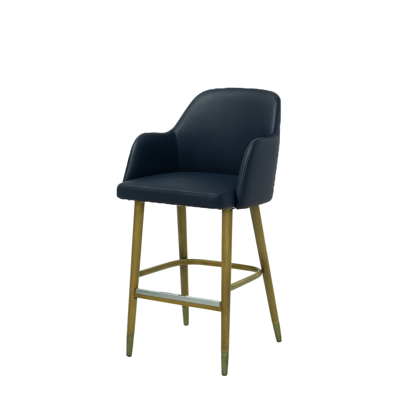 Scaun bar piele VERDE | model PINO