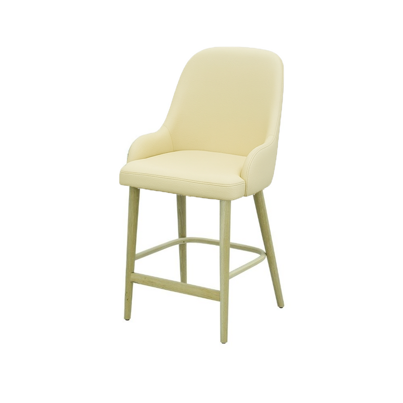 Scaun bar piele GALBENA | model ROCCO