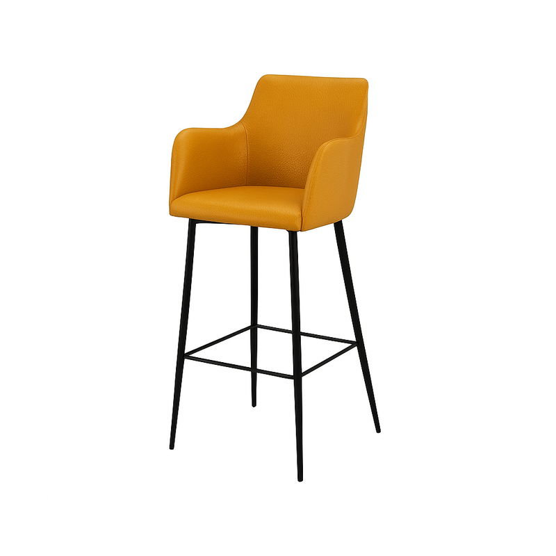 Scaun bar piele GALBENA | model SINDY