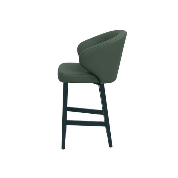 Scaun bar piele naturala VERDE | model CAPRICE