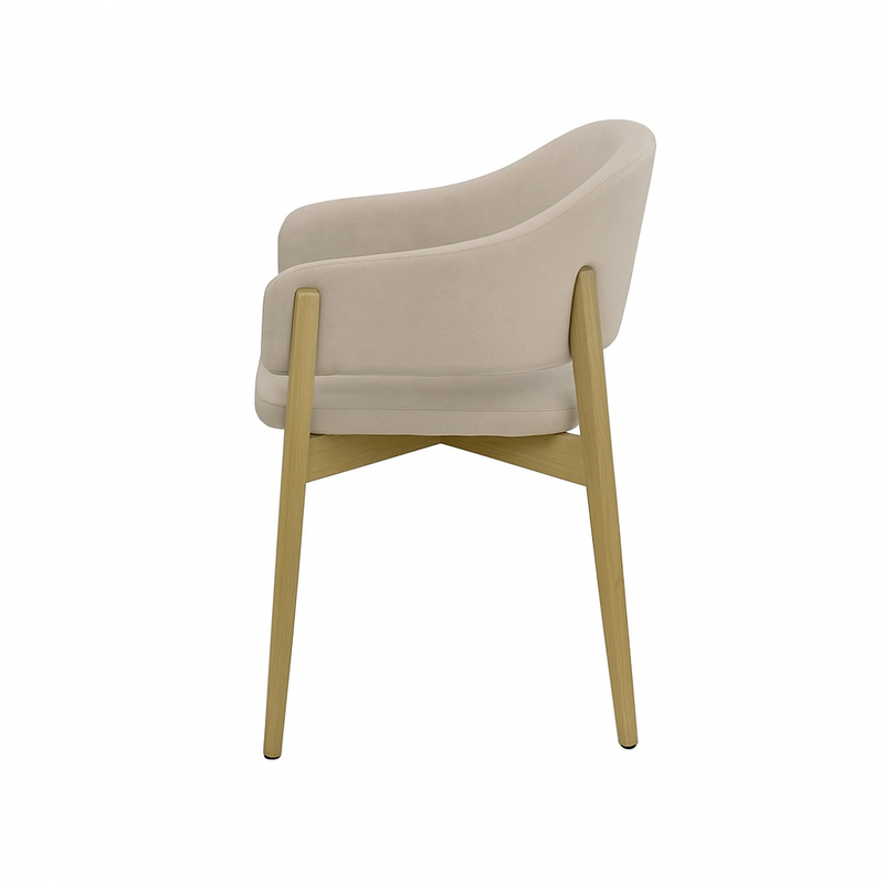 Scaun catifea ROZ | model ALMA
