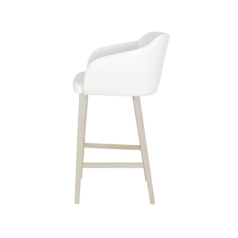 Scaun bar piele GALBENA | model CROCO