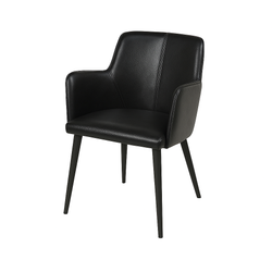 Scaun piele NEAGRA | model RESI