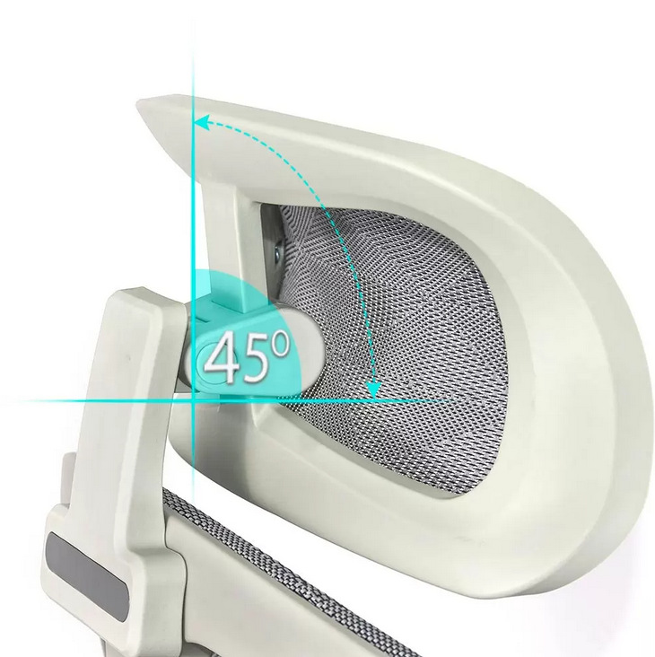 Scaun de birou ergonomic cu tetiera reglabila SYYT 9511 gri - EScaune