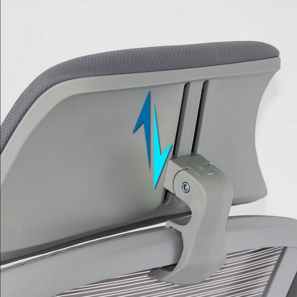 Scaun ergonomic cu spatar rabatabil si suport picioare SYYT 9512 gri - EScaune