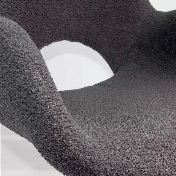 Scaun living rotativ cu sezut textil si cadru metalic BUC 0221 gri - EScaune