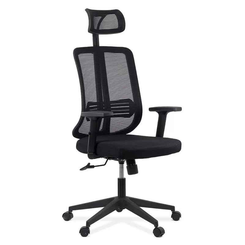 SCAUN ERGONOMIC DIN PLASA CU TETIERA SI BRATE REGLABILE OFF 402 - EScaune