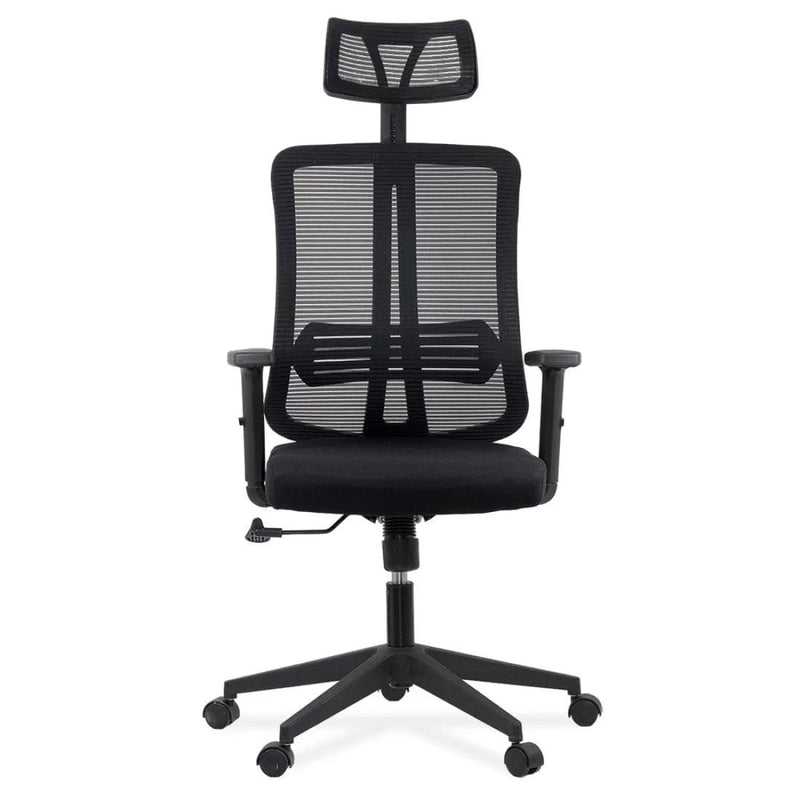 SCAUN ERGONOMIC DIN PLASA CU TETIERA SI BRATE REGLABILE OFF 402 - EScaune