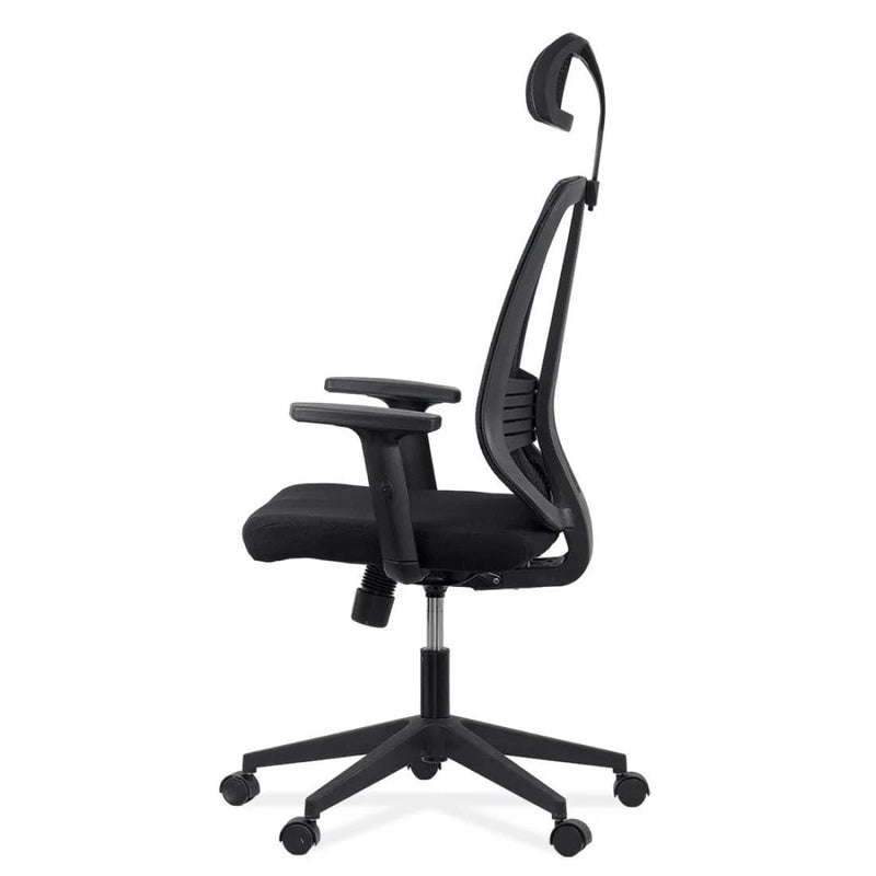 SCAUN ERGONOMIC DIN PLASA CU TETIERA SI BRATE REGLABILE OFF 402 - EScaune