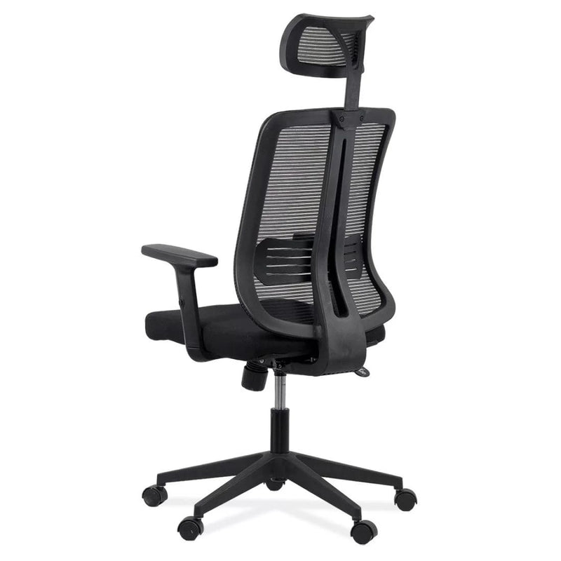 SCAUN ERGONOMIC DIN PLASA CU TETIERA SI BRATE REGLABILE OFF 402 - EScaune