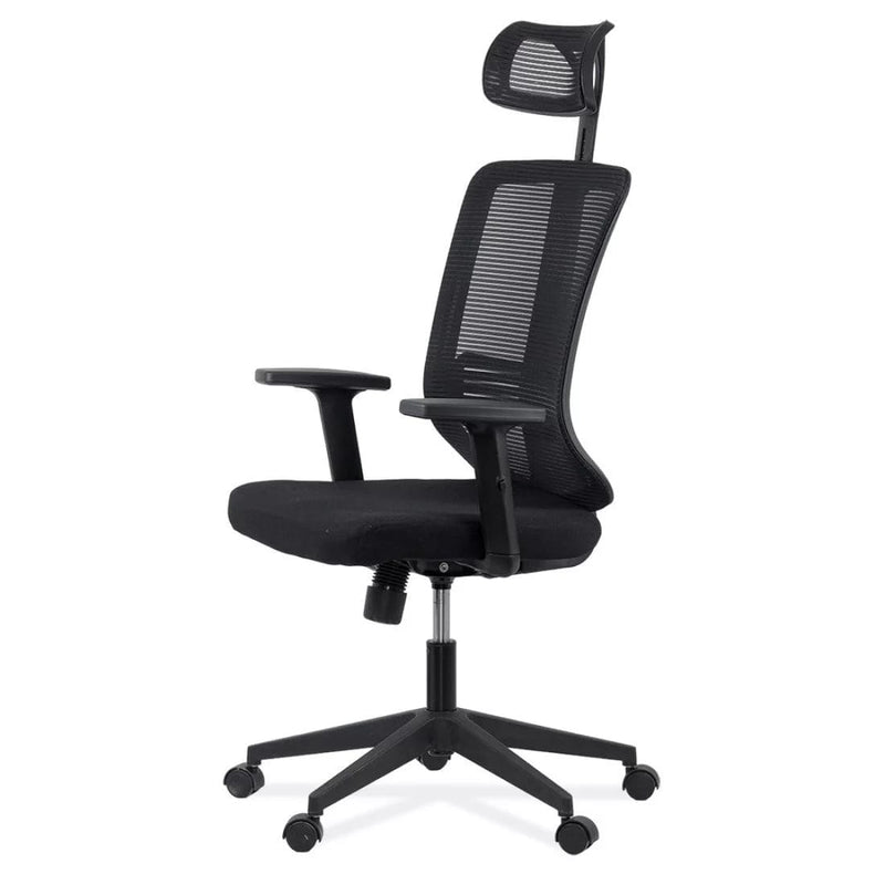 SCAUN ERGONOMIC DIN PLASA CU TETIERA SI BRATE REGLABILE OFF 402 - EScaune