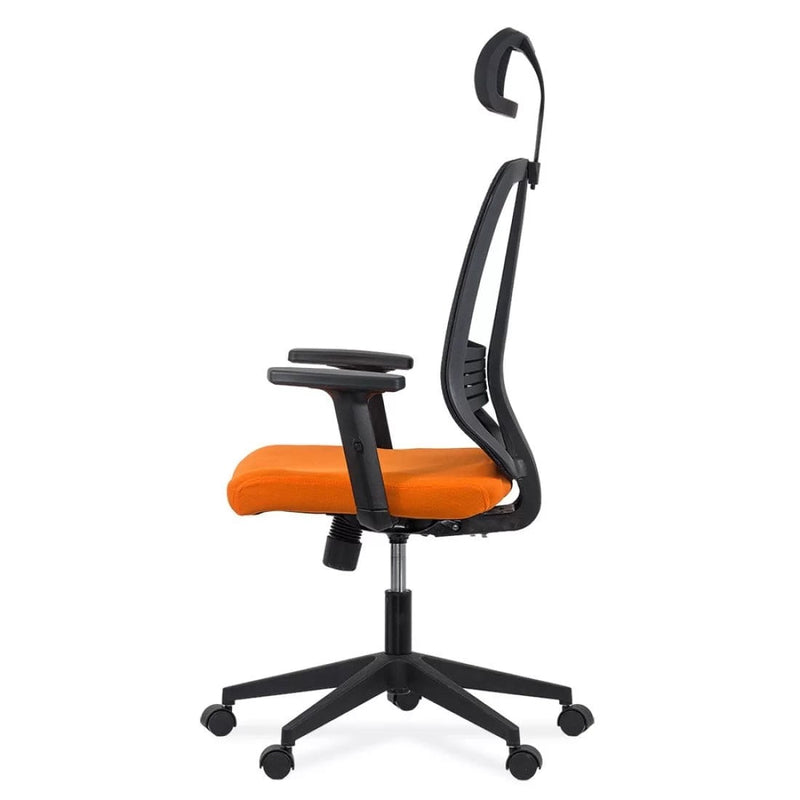 SCAUN ERGONOMIC DIN PLASA CU TETIERA SI BRATE REGLABILE OFF 402 - EScaune