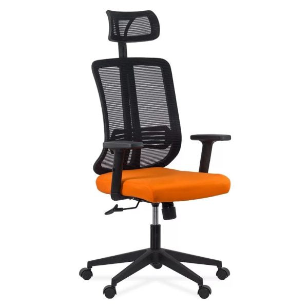 SCAUN ERGONOMIC DIN PLASA CU TETIERA SI BRATE REGLABILE OFF 402 - EScaune