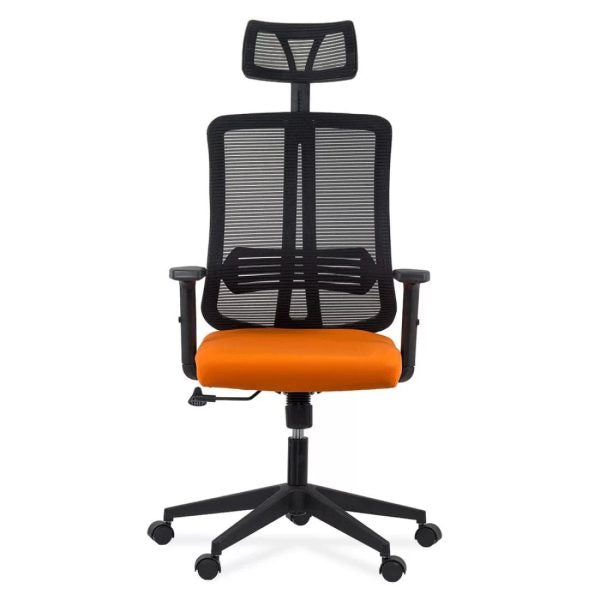 SCAUN ERGONOMIC DIN PLASA CU TETIERA SI BRATE REGLABILE OFF 402 - EScaune