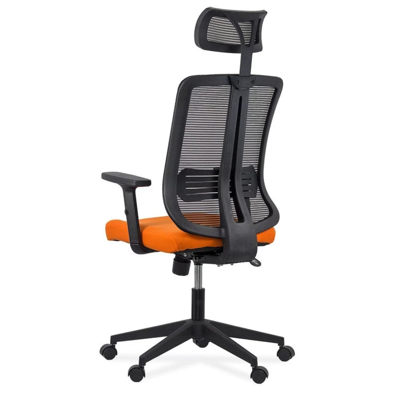 SCAUN ERGONOMIC DIN PLASA CU TETIERA SI BRATE REGLABILE OFF 402 - EScaune