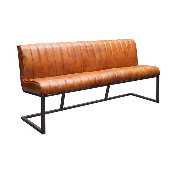BANCA DINING DIN PIELE DE BIVOL STIL INDUSTRIAL IVY - EScaune
