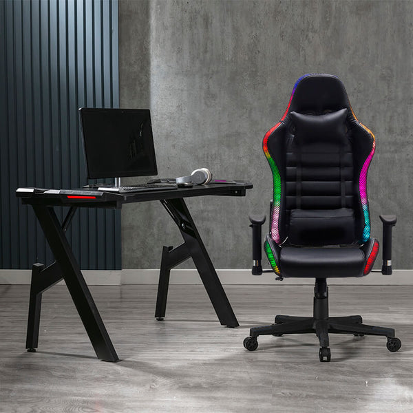 Birou gaming cu iluminare LED OFF 300 - EScaune