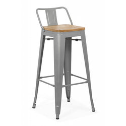 Scaun bar metalic cu spatar ABS124H - EScaune