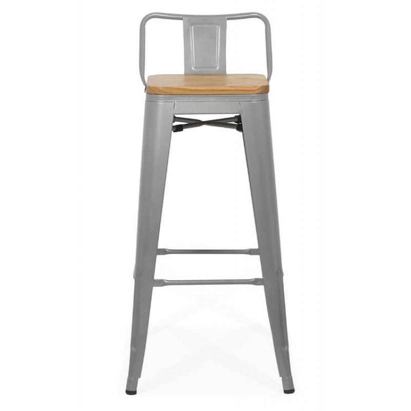 Scaun bar metalic cu spatar ABS124H - EScaune