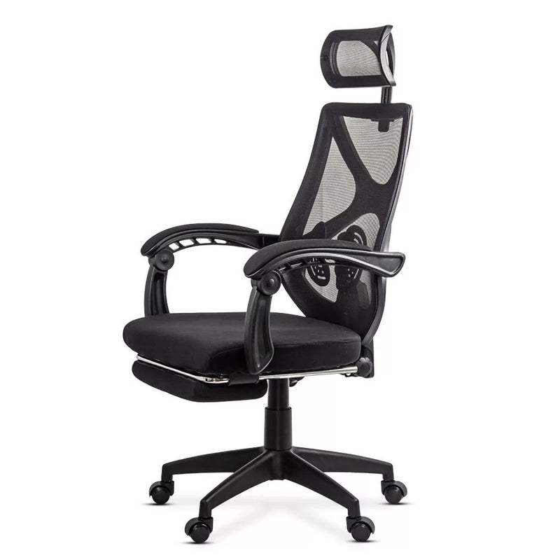 Scaun de birou din mesh cu suport pentru picioare OFF 636 negru - EScaune