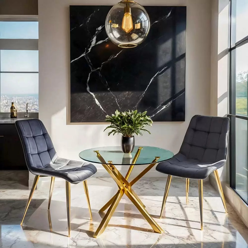 Scaun dining din catifea BUC 252 - EScaune