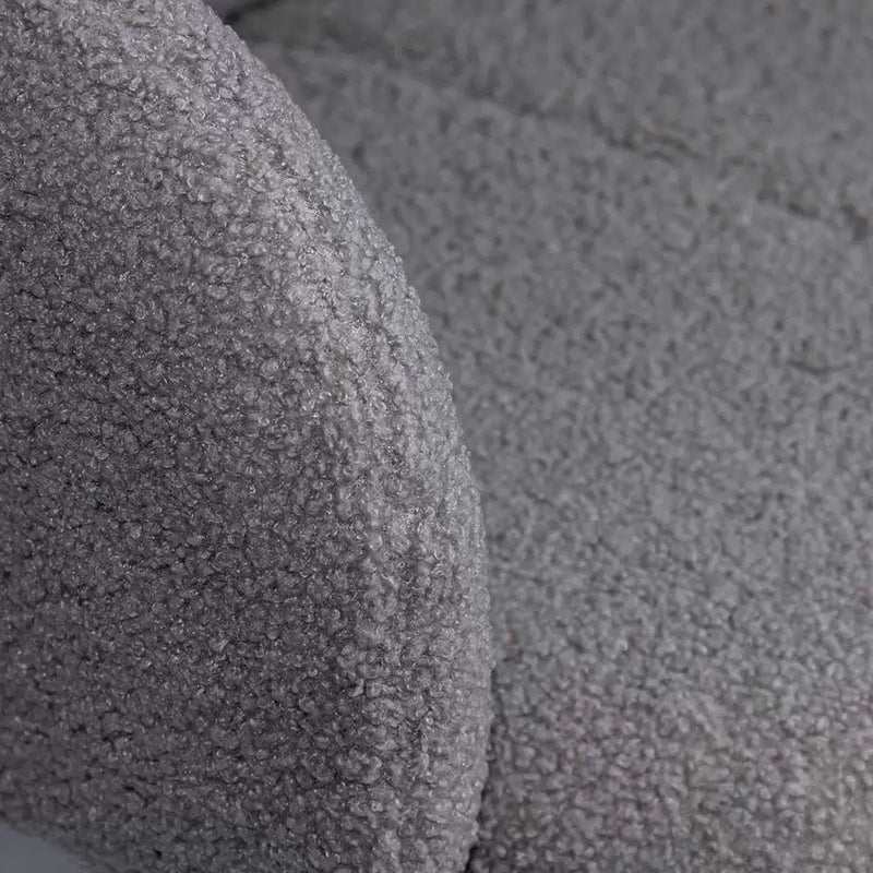 Scaun dining BUC 281 din boucle cu cadru negru fix
